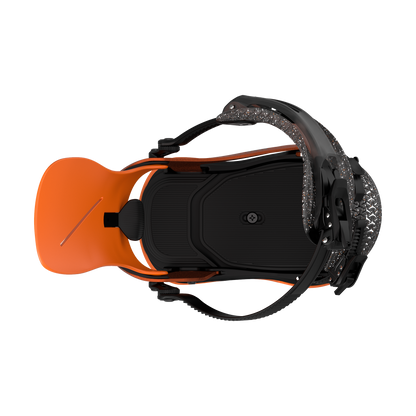Rome Katana AW FASE Snowboard Bindings Team Orange 2025 – top strap open