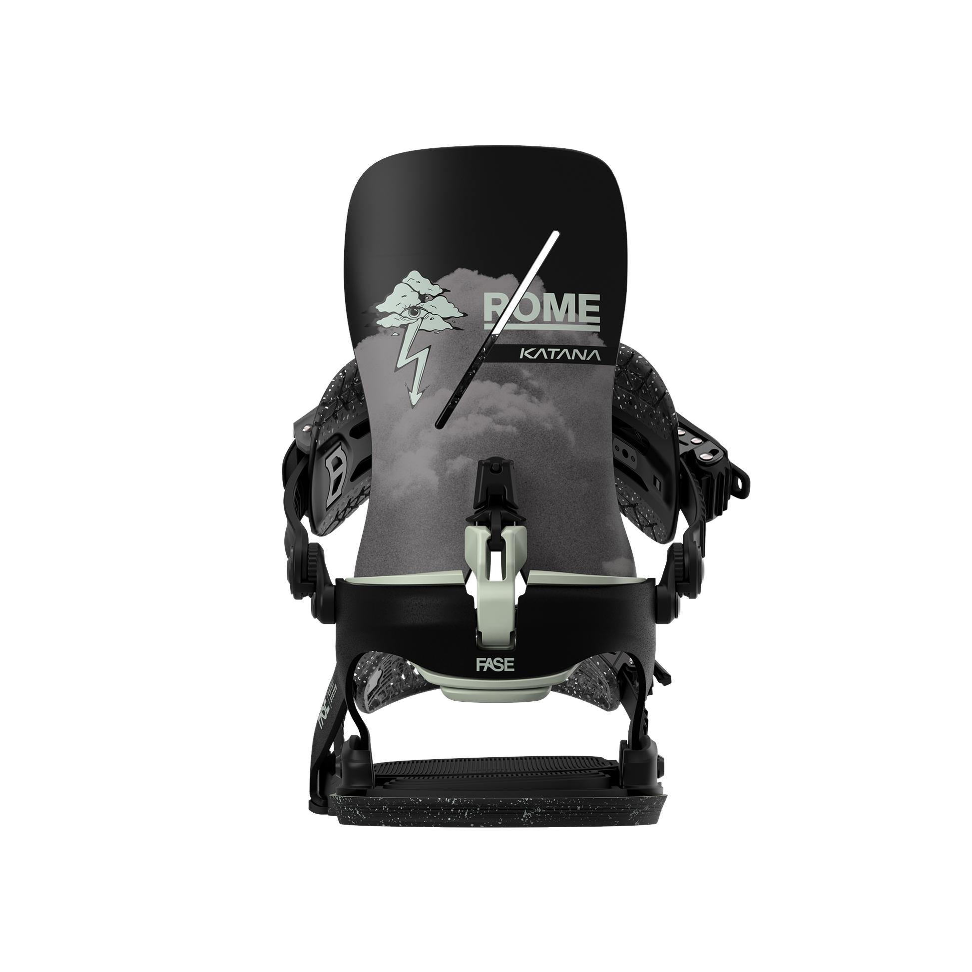Rome Katana AW FASE Snowboard Bindings Ståle 2025 – rear highback
