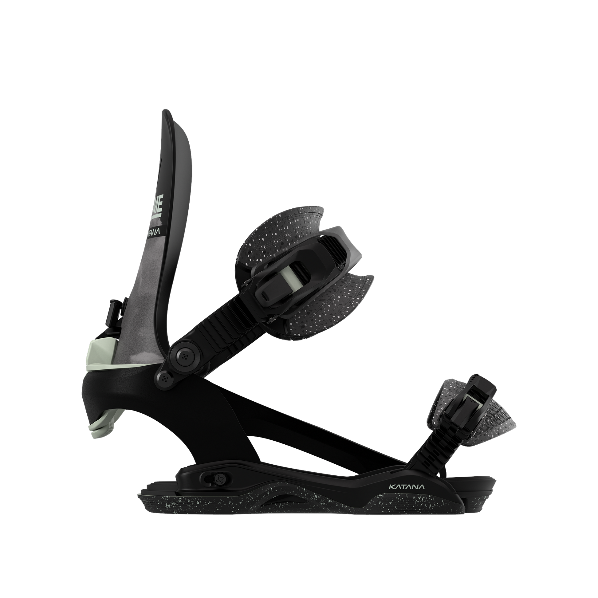 Rome Katana AW FASE Snowboard Bindings Ståle 2025 – side strap closed