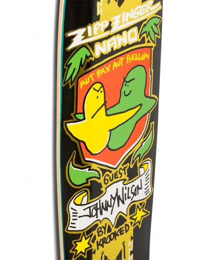 Krooked Johnny Wilson Guest Zinger Nano Skateboard Deck 7.37"