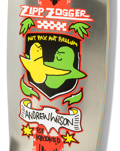 Krooked Andrew Wilson Zogger Skateboard Deck 10.75"