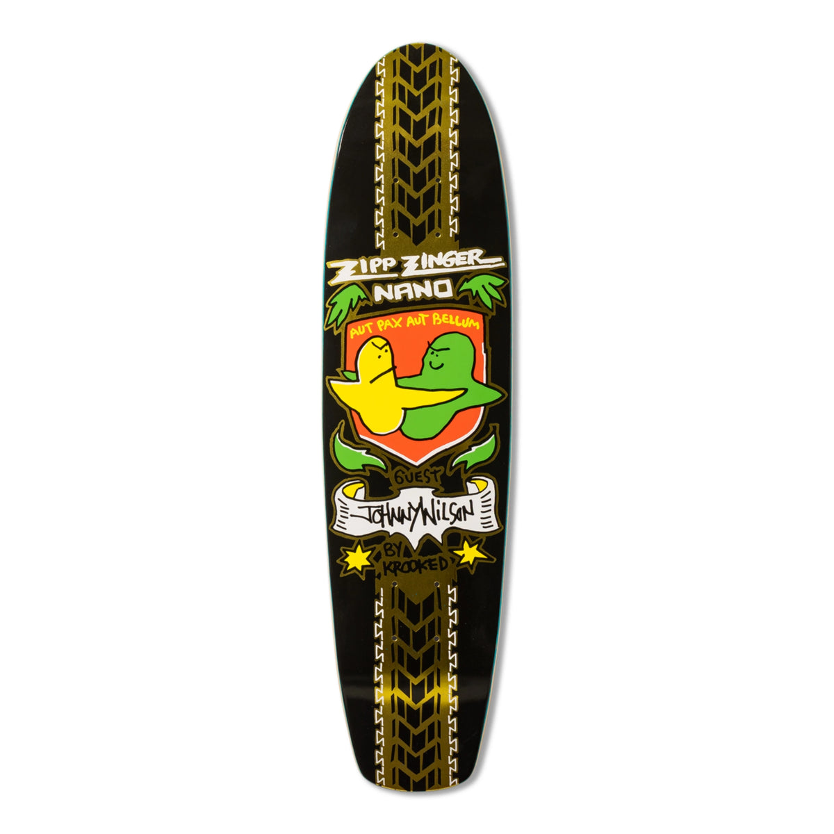 Krooked Johnny Wilson Guest Zinger Nano Skateboard Deck 7.37"
