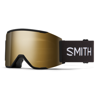 Smith Squad Mag Goggles - Black with ChromaPop Sun Black Gold Mirror Lens