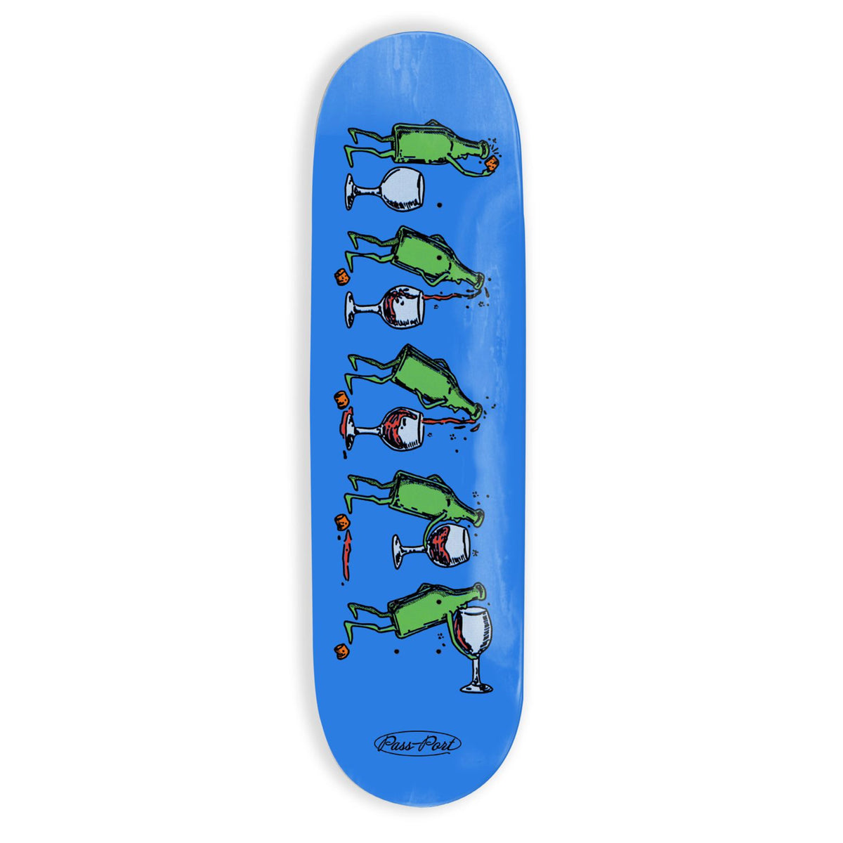 Pass~Port Over It On The Bottle Skateboard Deck 8.25" - R#47