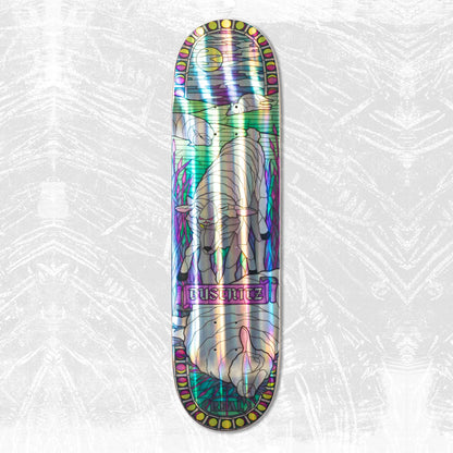 REAL Dennis Busenitz Holographic Cathedral Skateboard Deck 8.38"