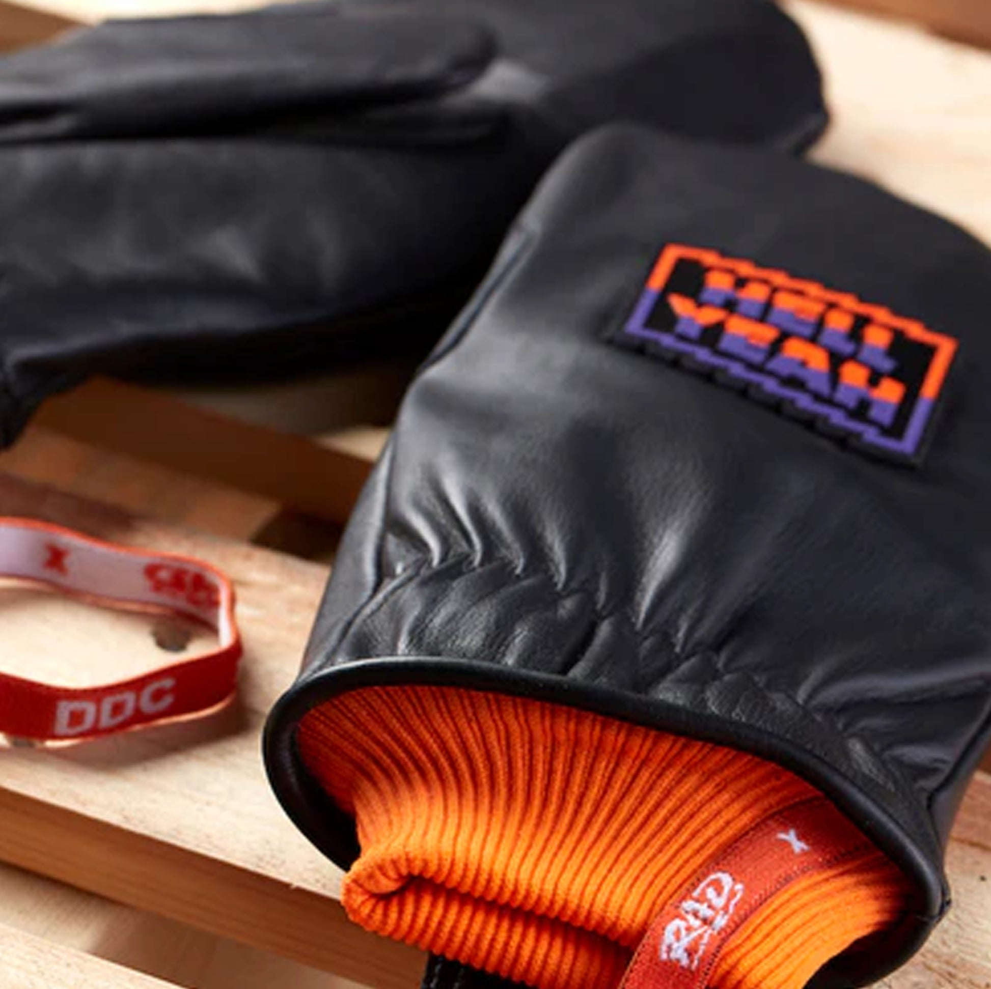 2025 Rad Draplin Rancher Mittens Hell Yeah Cuff
