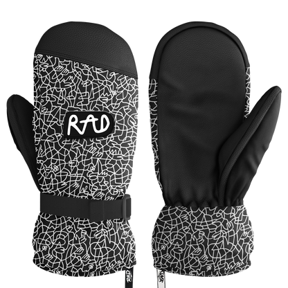2025 Rad Sidehit+ Mittens Laced Beaufort Black