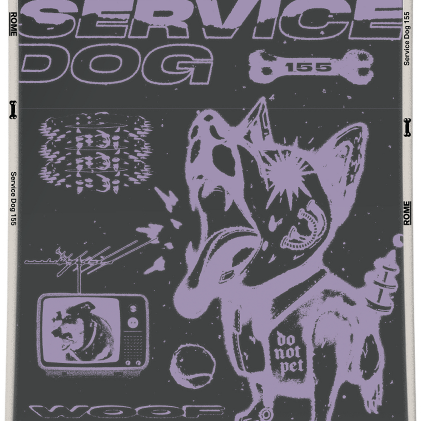 2026 Rome Service Dog Snowboard