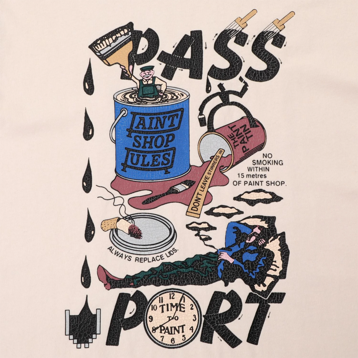 Pass~Port Shop Rules Tee – R#48