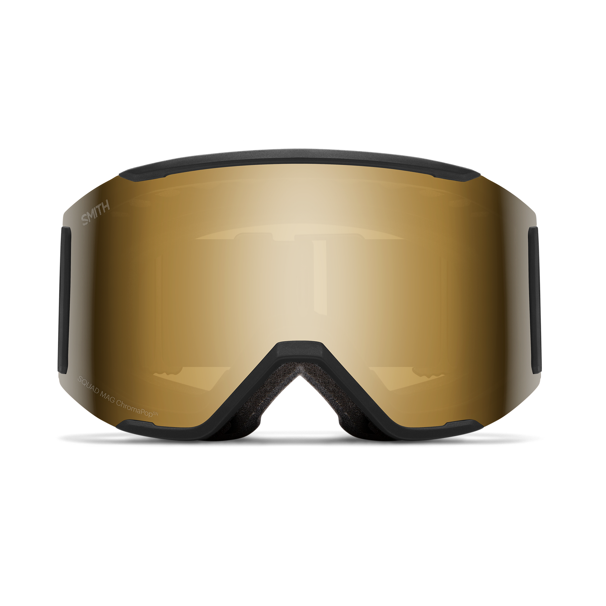 Smith Squad Mag Goggles - Black with ChromaPop Sun Black Gold Mirror Lens