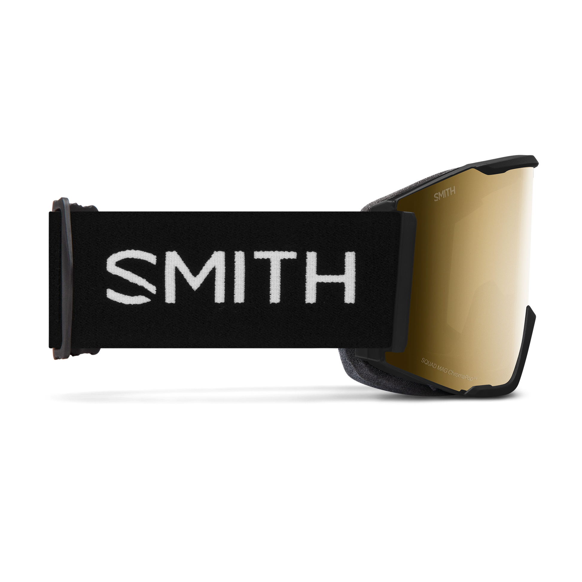 Smith Squad Mag Goggles - Black with ChromaPop Sun Black Gold Mirror Lens