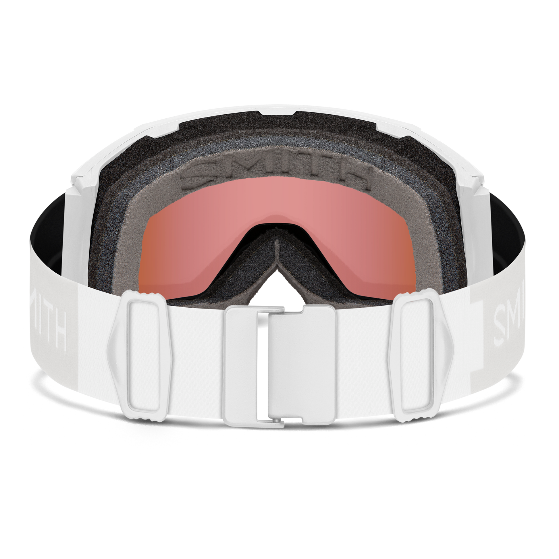 Smith Squad Mag Goggles - White Vapor with ChromaPop Everyday Rose Gold Mirror Lens