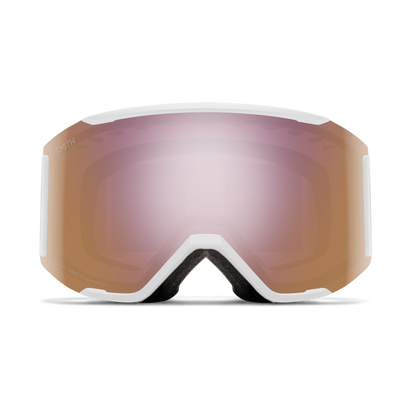 Smith Squad Mag Goggles - White Vapor with ChromaPop Everyday Rose Gold Mirror Lens