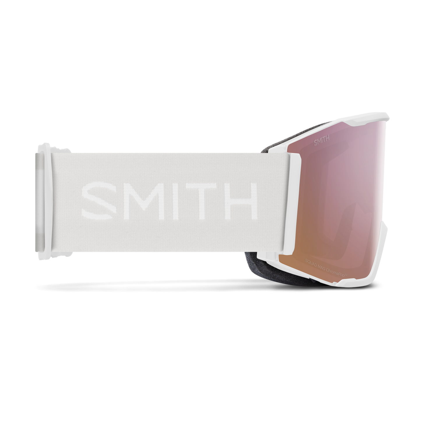 Smith Squad Mag Goggles - White Vapor with ChromaPop Everyday Rose Gold Mirror Lens