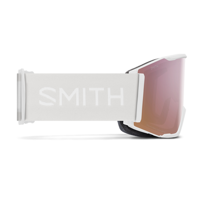 Smith Squad Mag Goggles - White Vapor with ChromaPop Everyday Rose Gold Mirror Lens