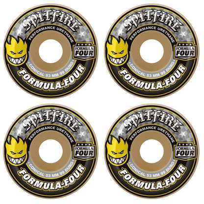 Spitfire Formula Four Skateboard Wheels - Conical - 99 Duro