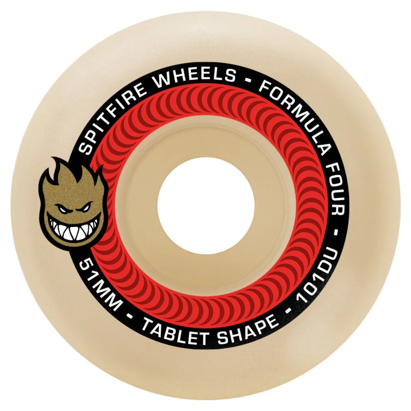 Spitfire Formula 4 - Tablets Skateboard Wheels - Straight Cut - 101 Duro