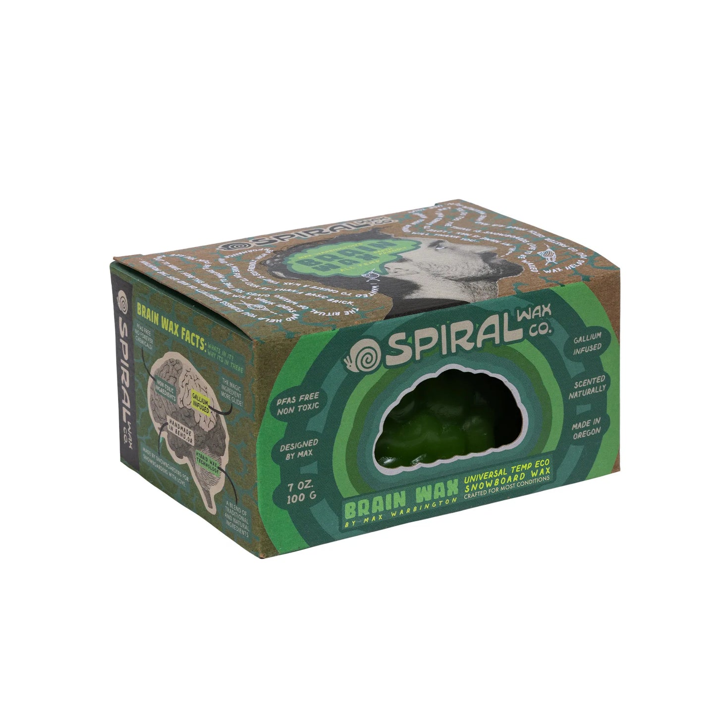 Spiral Brain Wax Gallium Infused Snowboard Wax