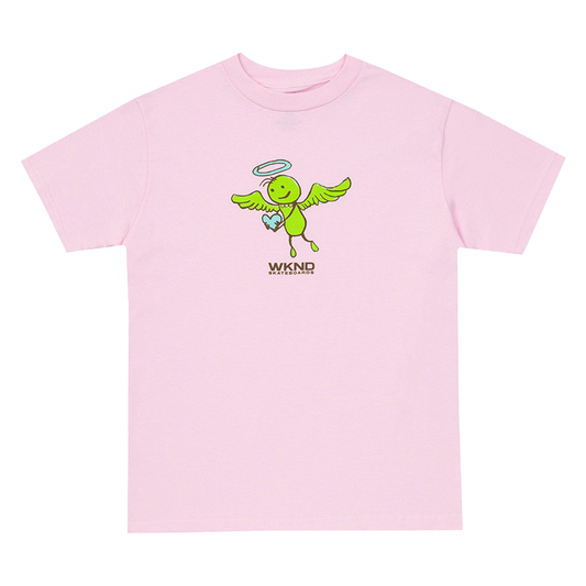 WKND EARTH ANGEL TEE PINK