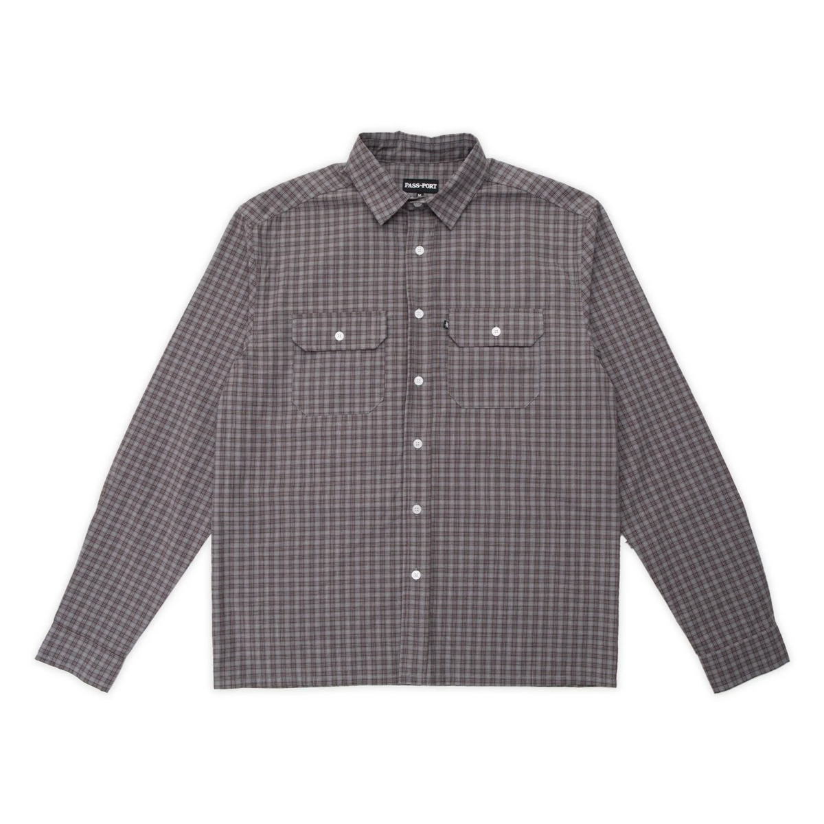Pass~Port Workers Check Long Sleeve Shirt – R#48