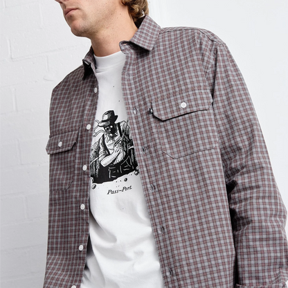 Pass~Port Workers Check Long Sleeve Shirt – R#48