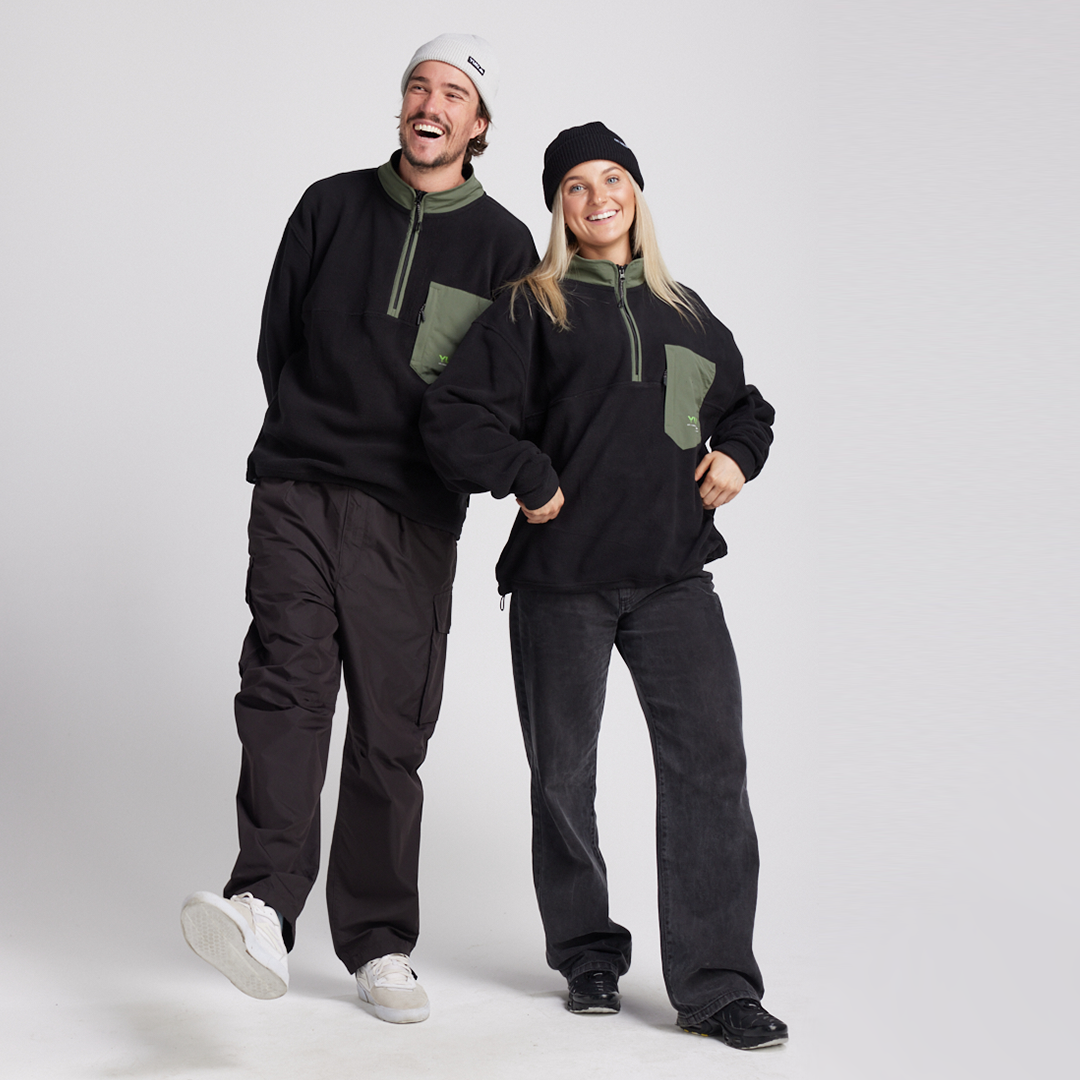 Yuki Threads Monte Fleece – Black