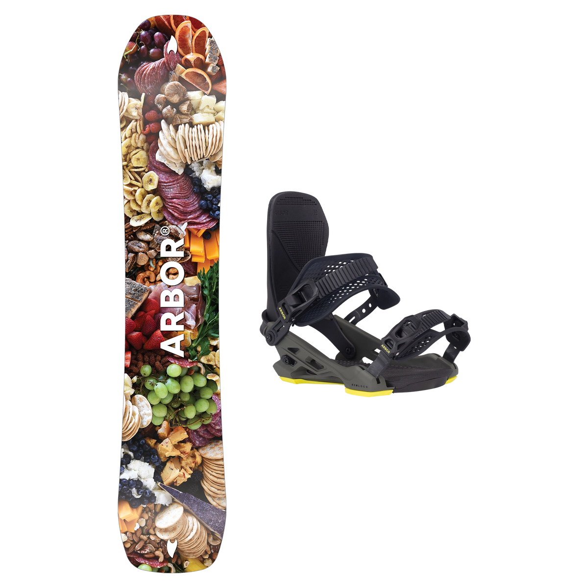 2027 Arbor Danny Kass Park Pro Snowboard + Hemlock Binding Package