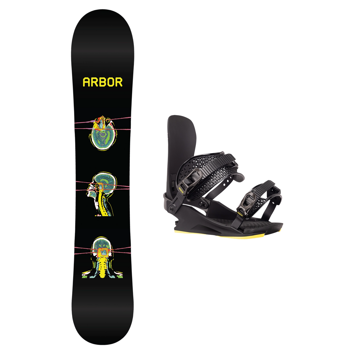 2027 Arbor El Camino Snowboard + Utility Jared Elston Binding Package