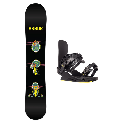 2027 Arbor El Camino Snowboard + Utility Jared Elston Binding Package
