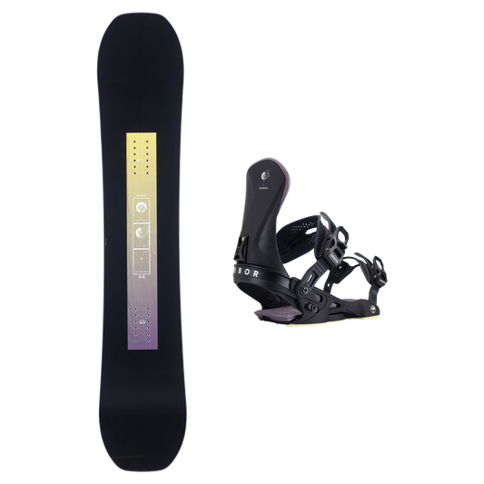 2027 Arbor Kuro Neko Snowboard + Sequoia Binding Package
