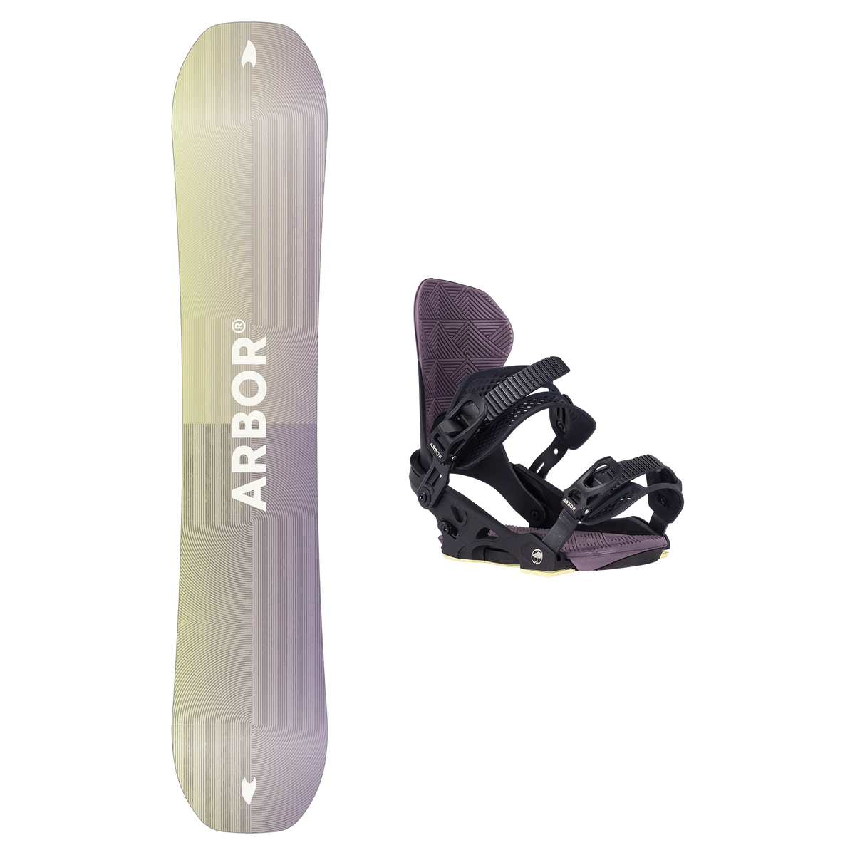 2027 Arbor Kuro Neko Snowboard + Sequoia Binding Package