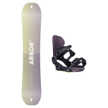 2027 Arbor Kuro Neko Snowboard + Sequoia Binding Package