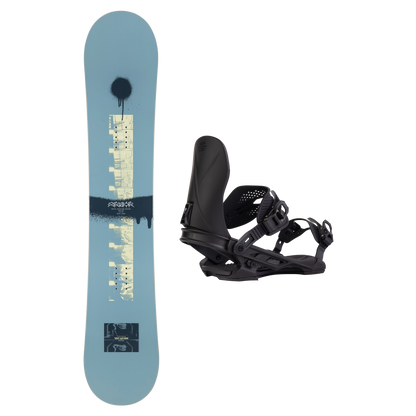 2027 Arbor Metal Machine Decon Snowboard + Hemlock Binding Package