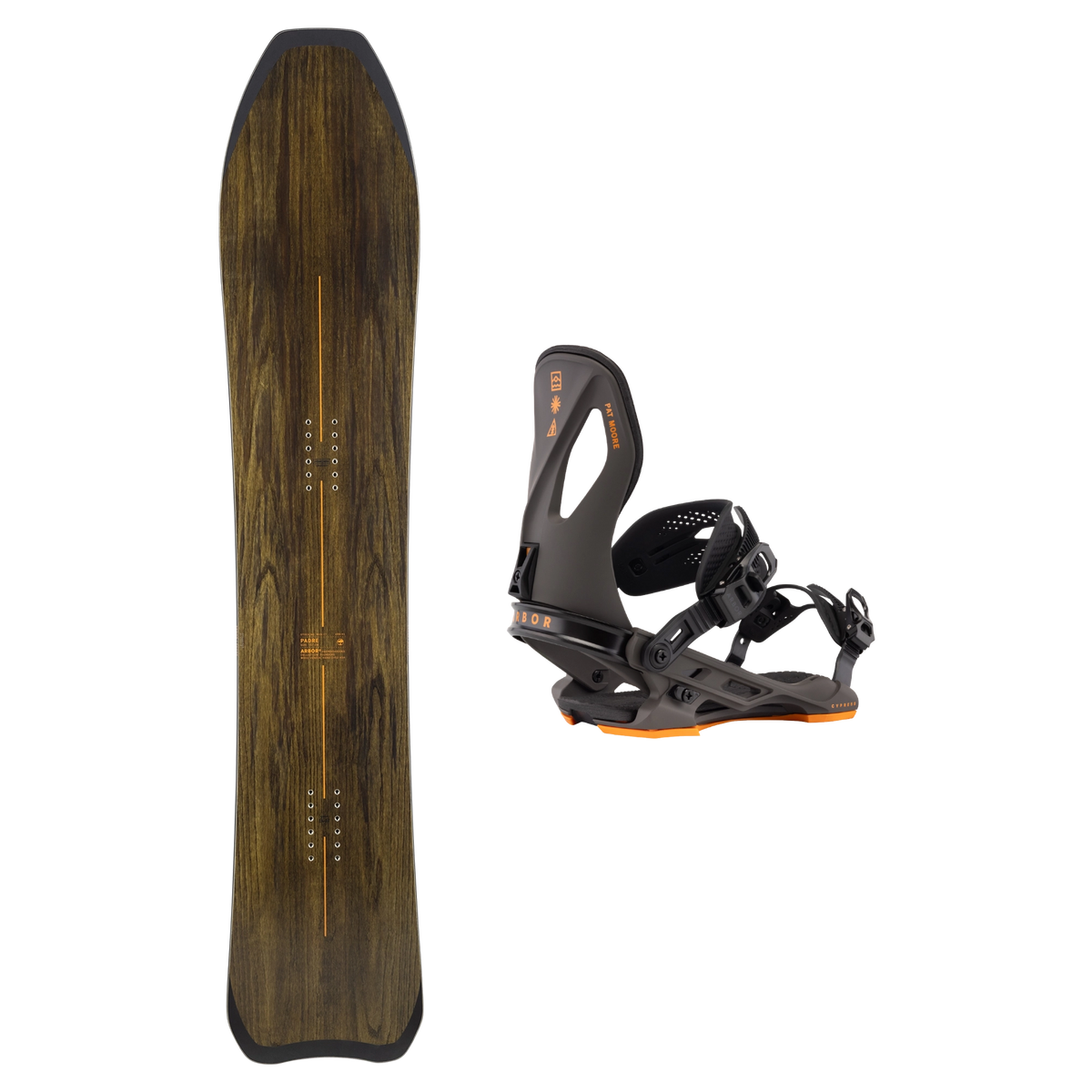 2027 Arbor Padre Snowboard + 2026 Cypress Binding Package