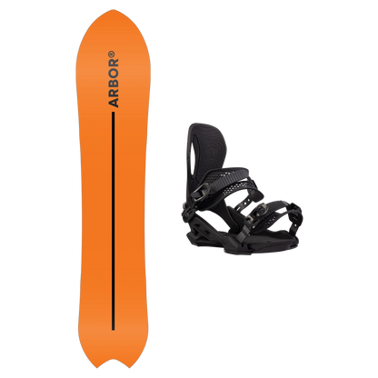 2027 Arbor Rooster Fish Snowboard + 2026 Cypress Binding Package