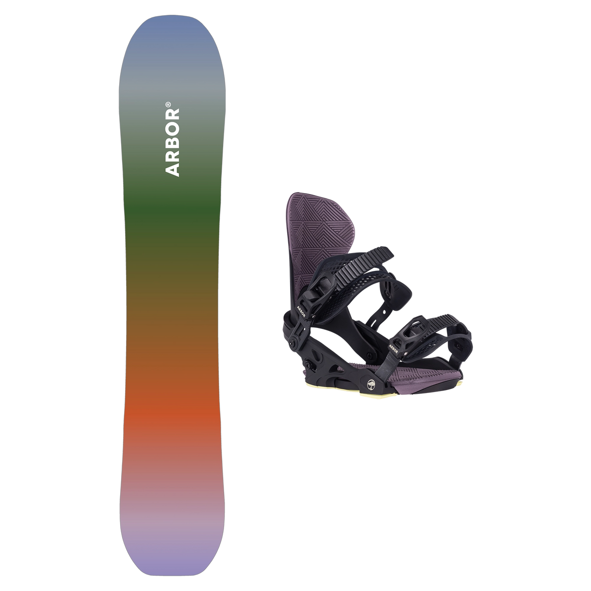 2027 Arbor Sin Cara Snowboard + Sequoia Binding Package