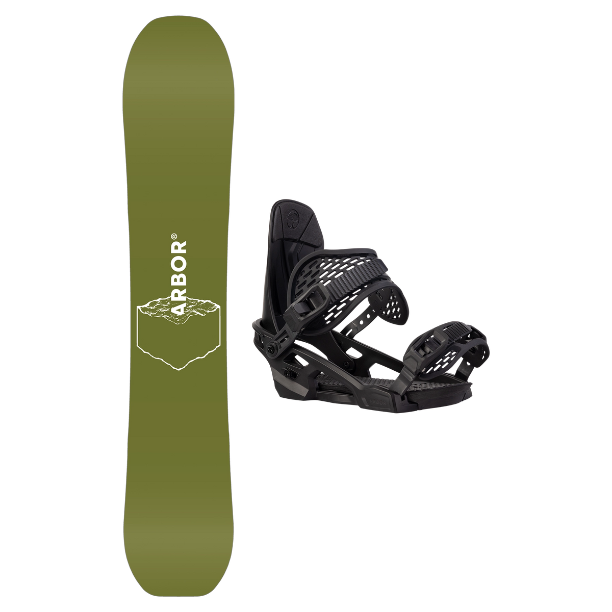 2027 Arbor Sin Nombre Snowboard + Spruce Binding Package