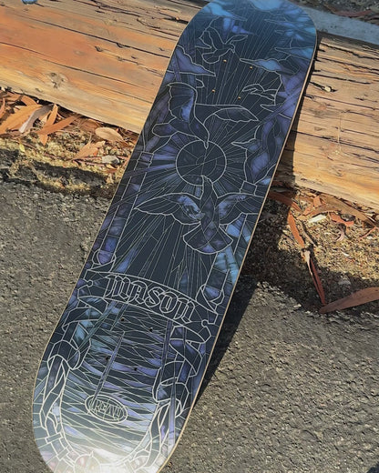 REAL Mason Silva Black Sunday Cathedral Skateboard Deck 8.25"