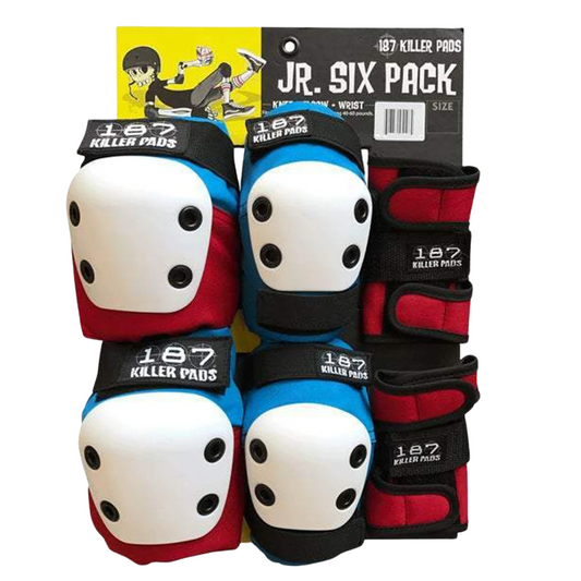187 JUNIOR SIX PACK PADS - RED/WHITE/BLUE