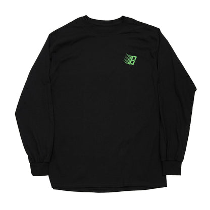 BRONZE BINARY L/S TEE BLACK