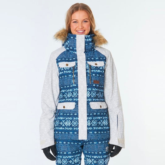 RIP CURL WOMENS CHIC JACKET MID BLUE WASH
