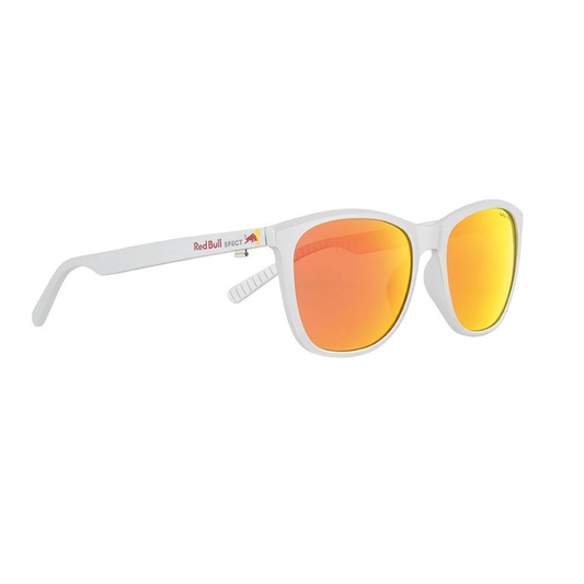 RED BULL SPECT FLY SUNGLASSES SILVER - BROWN/RED LENS