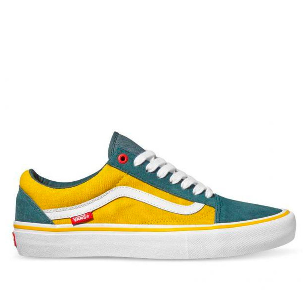 Vans old skool pro yellow hot sale
