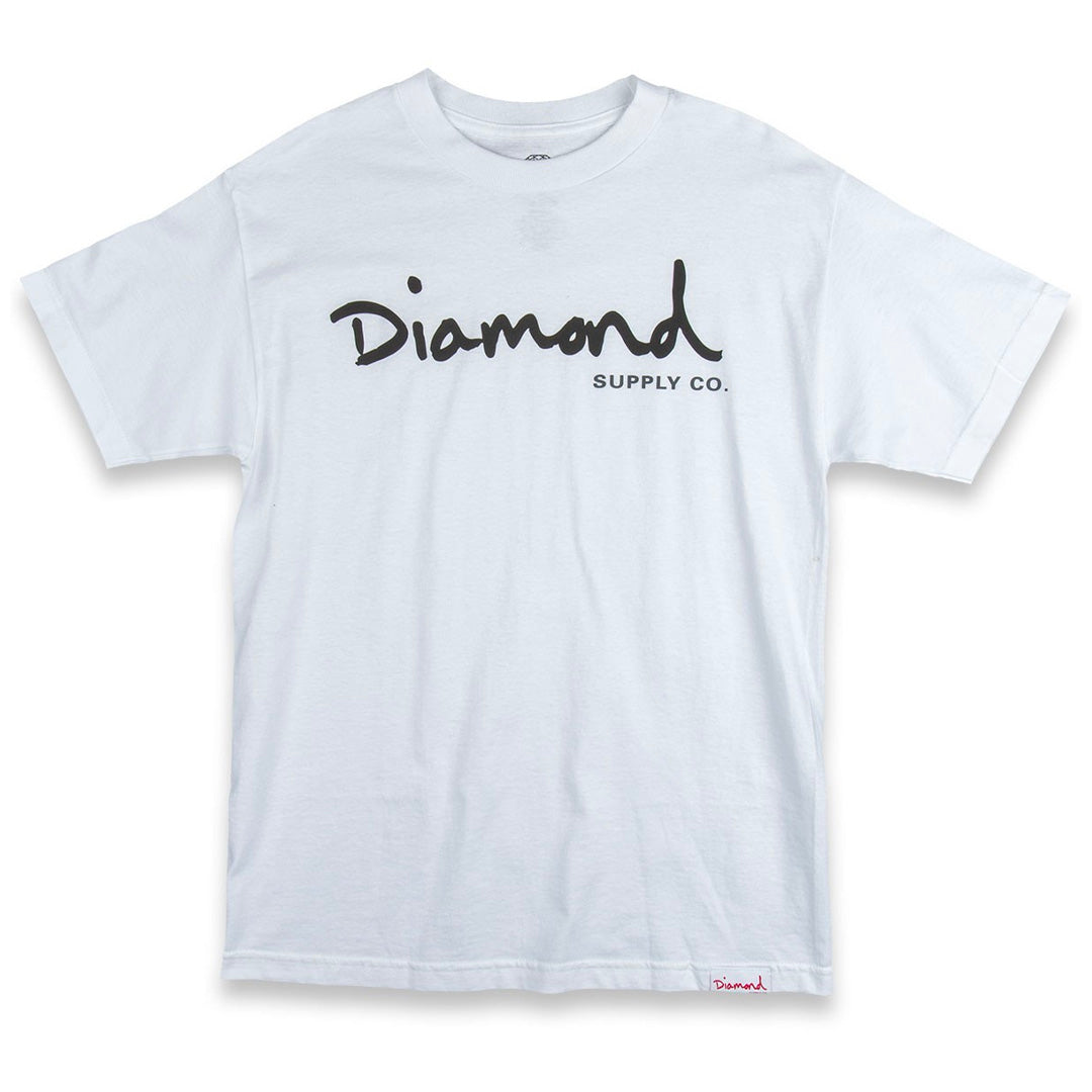DIAMOND SUPPLY CO OG SCRIPT TEE WHITE