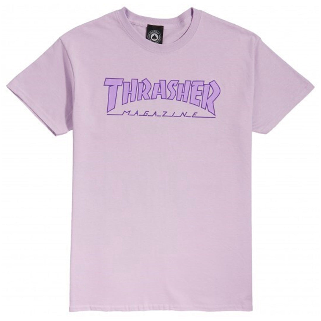 THRASHER OUTLINED TEE - ORCHID